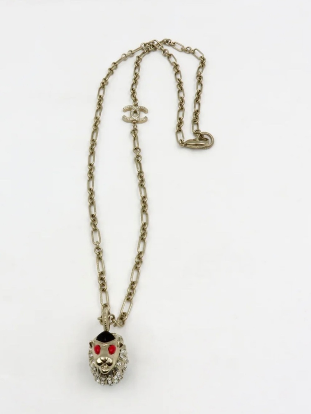CHANEL GRIFFON LION HEAD NECKLACE *Very rare! - Picture 7 of 10